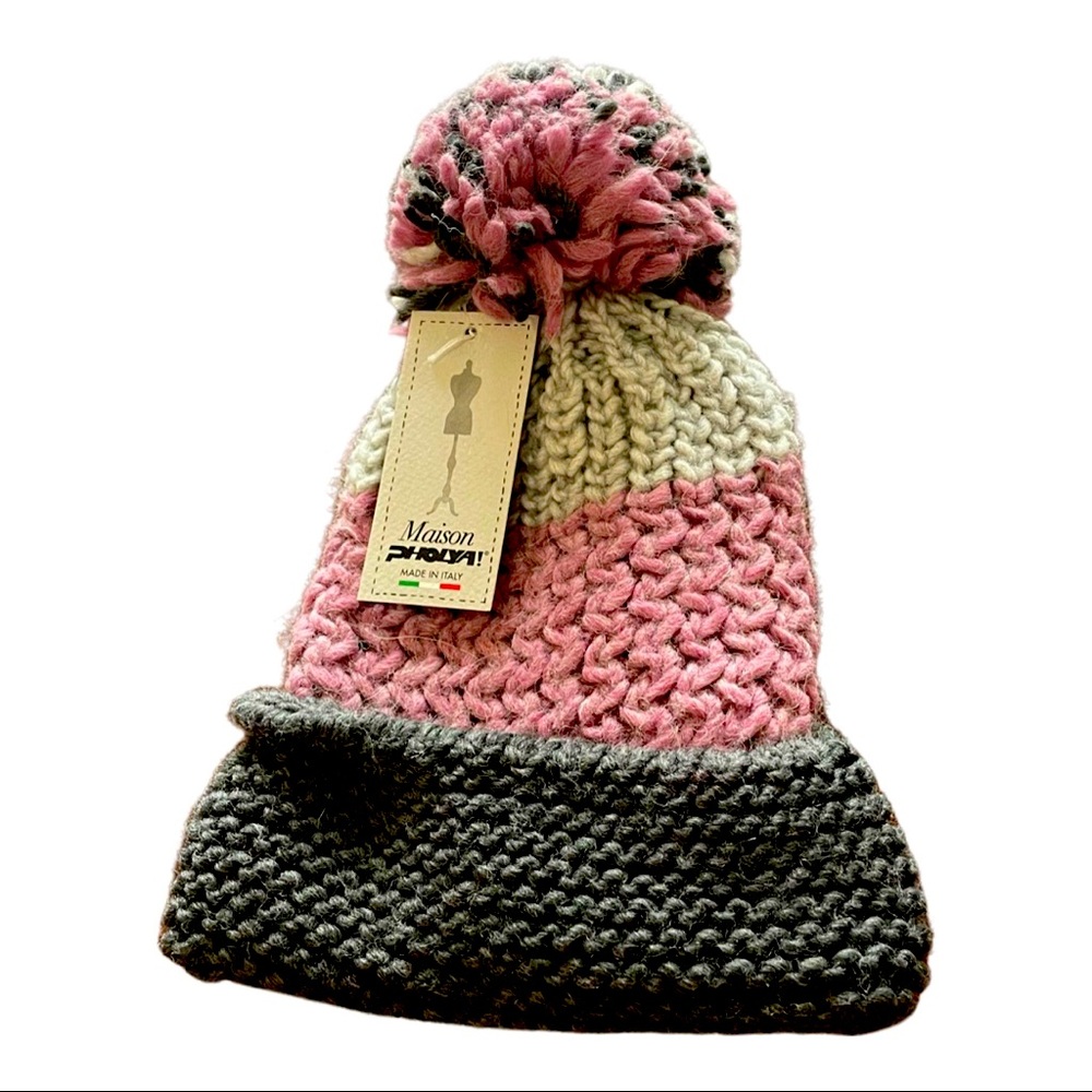 Multicolored knitted hat